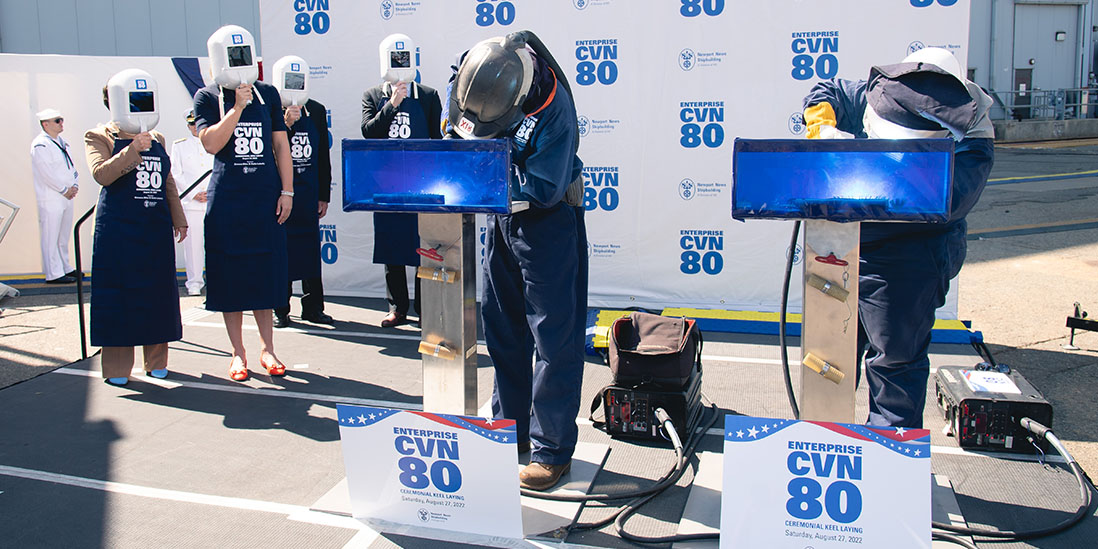 22A-0479-NNS Celebrates Enterprise Keel Laying