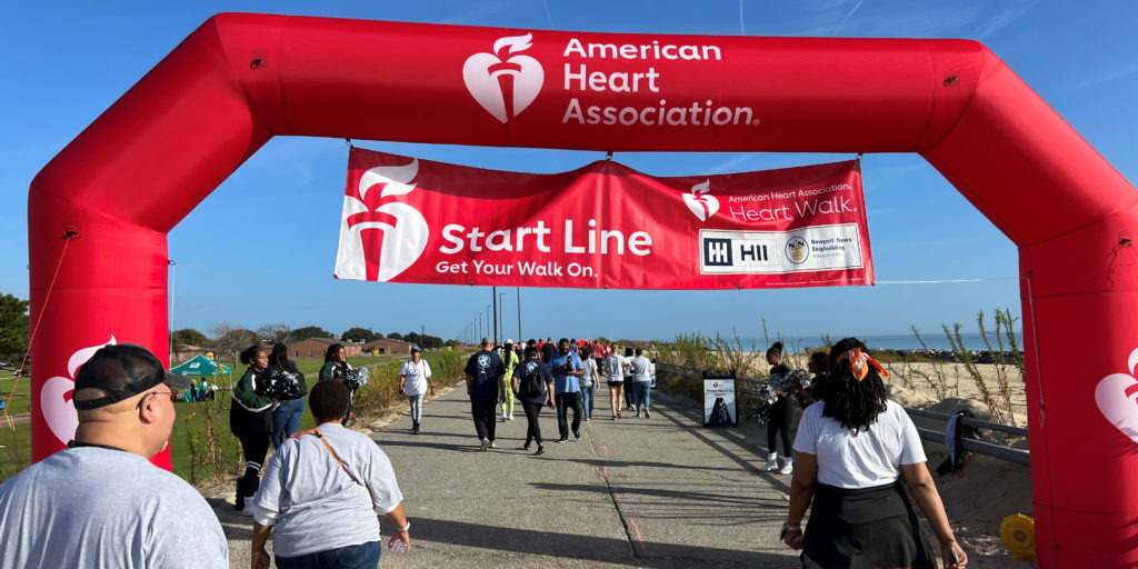 Shipbuilders Participate in Hampton Roads Heart Walk on Peninsula NNS