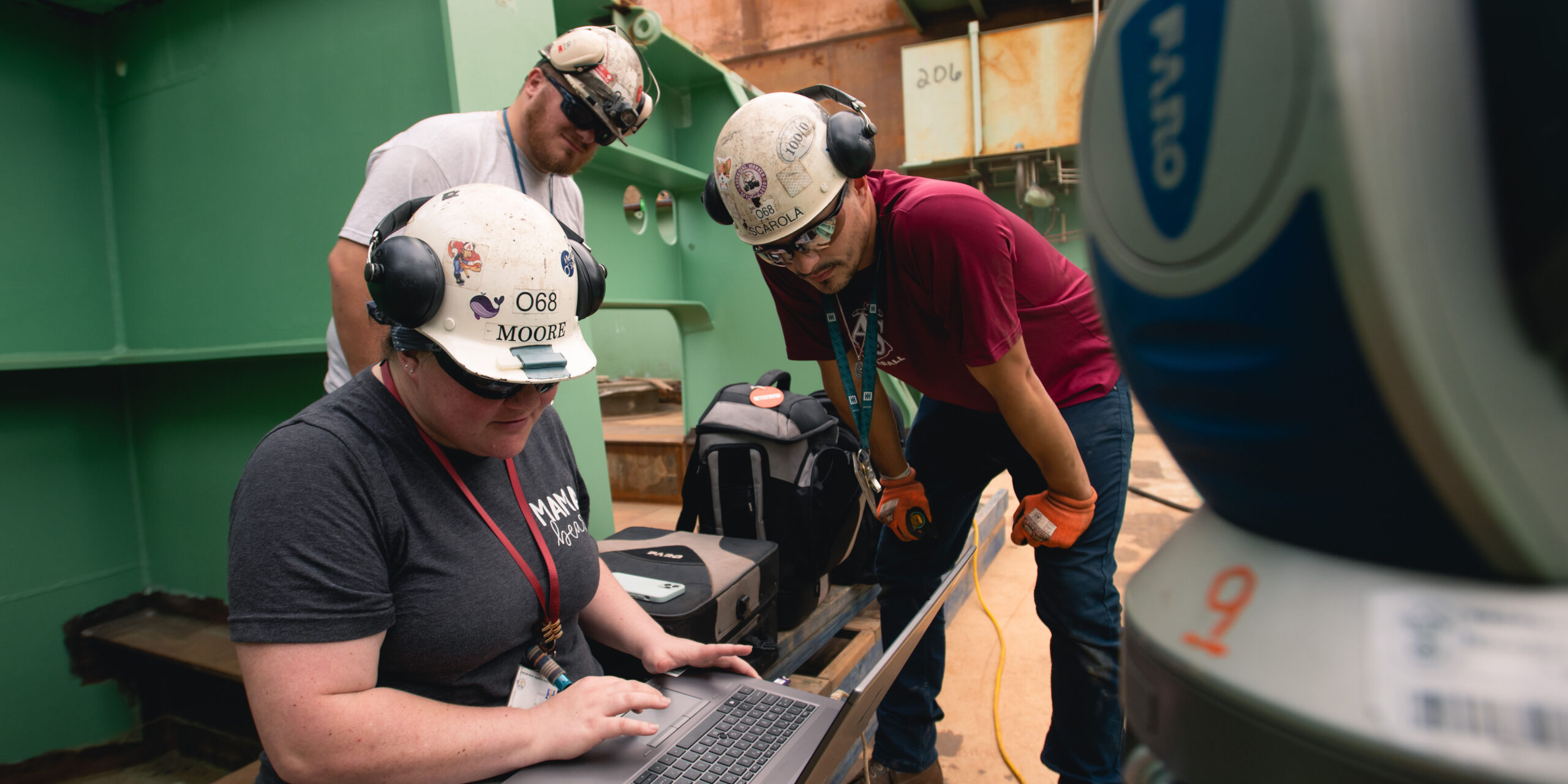 Shipbuilders working on Enterprise CVN 80